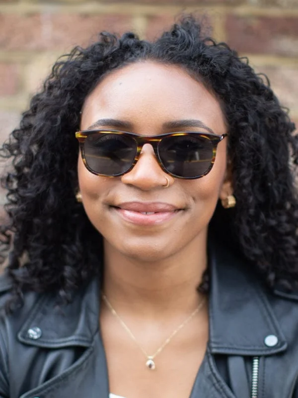 Taylor Morris Raleigh Sunglasses in Amber Stripe / Grey