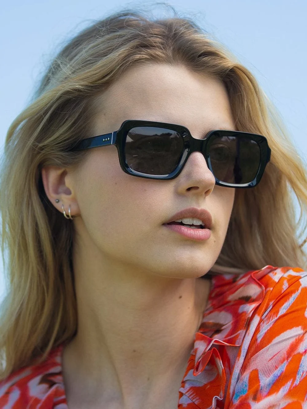 Taylor Morris Sidney Sunglasses in Black / Grey, view 4