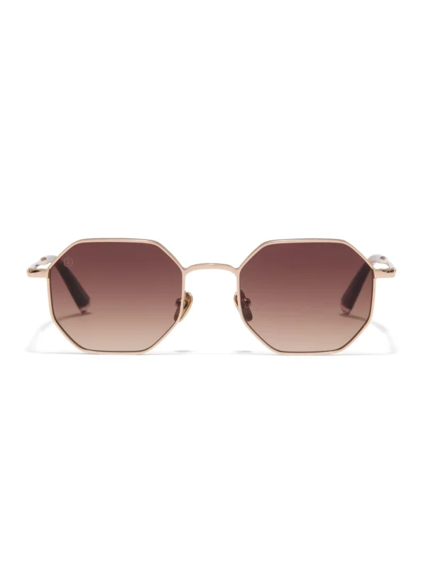 Taylor Morris Soho Sunglasses in Gold / Brown