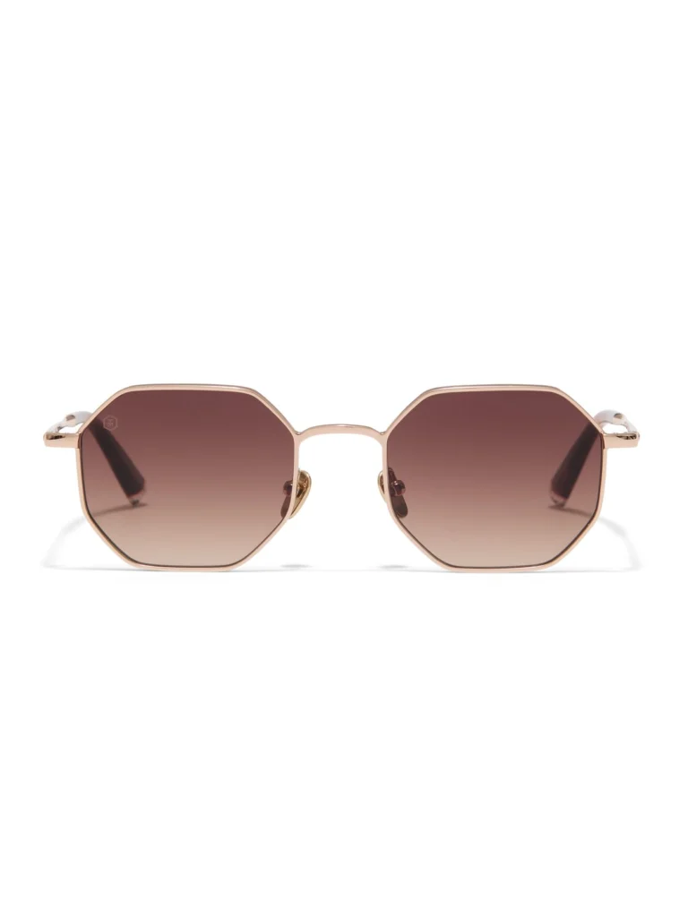 Taylor Morris Soho Sunglasses in Gold / Brown