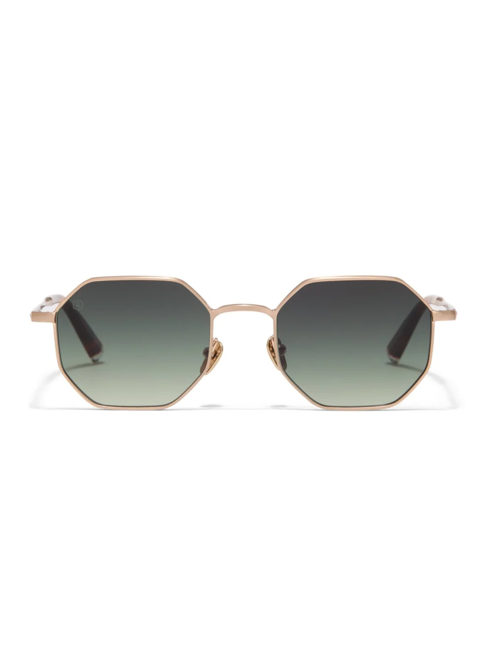 Taylor Morris Soho Sunglasses in Gold / Green