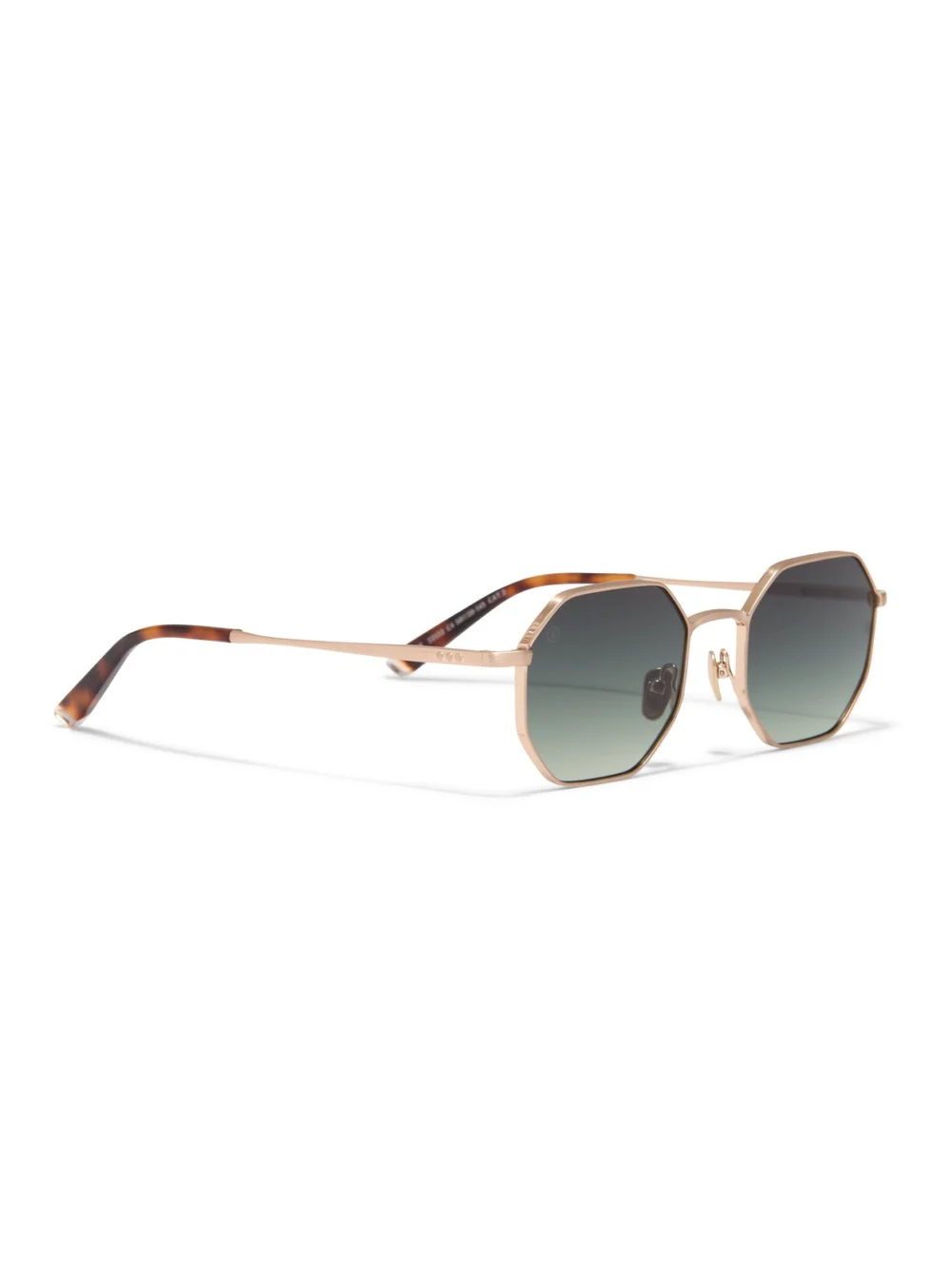 Taylor Morris Soho Sunglasses in Gold / Green, view 4