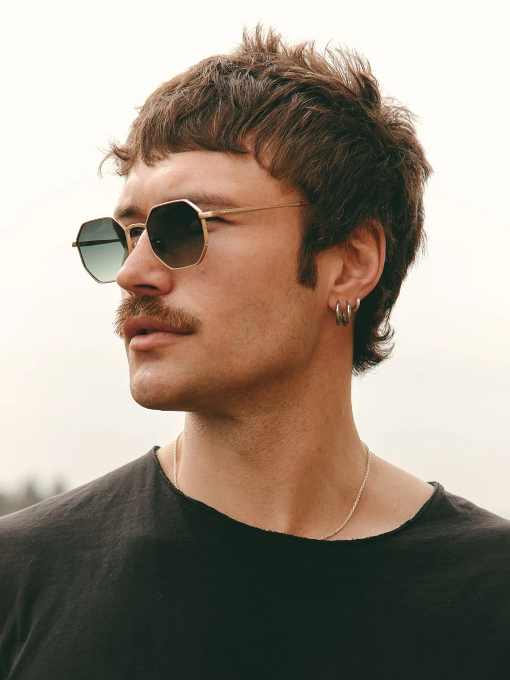 Taylor Morris Soho Sunglasses in Gold / Green, view 5