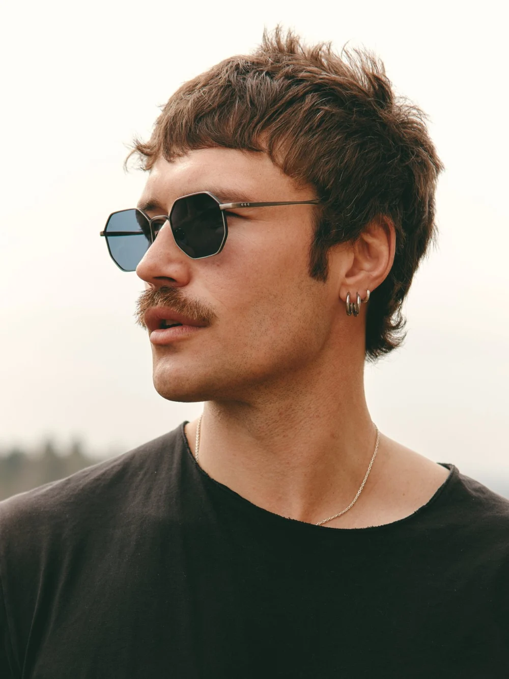 Taylor Morris Soho Sunglasses in Silver / Blue, view 5
