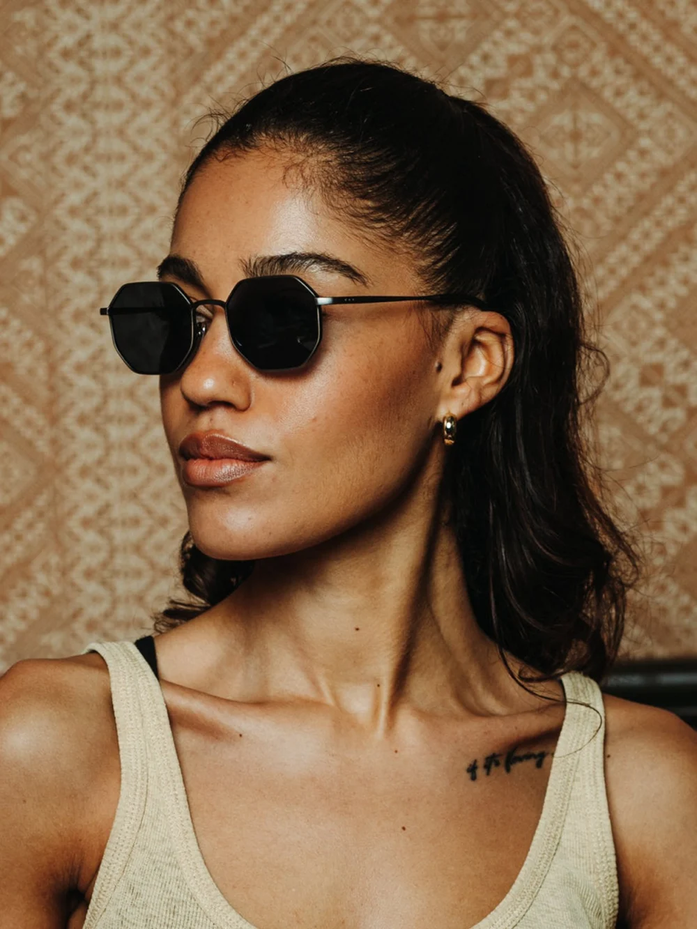 Taylor Morris Soho Sunglasses in Silver / Blue, view 6