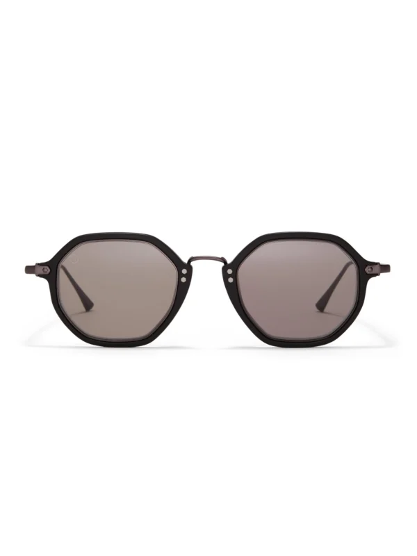 Taylor Morris Westbourne Sunglasses in Black in Matte Black / Grey
