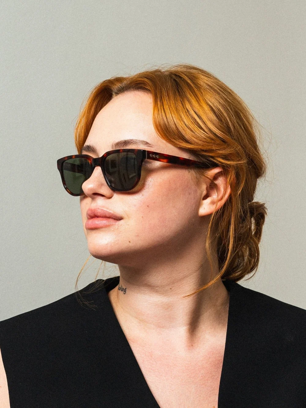 Taylor Morris Windsor Sunglasses in Brown Tort / Green, view 5