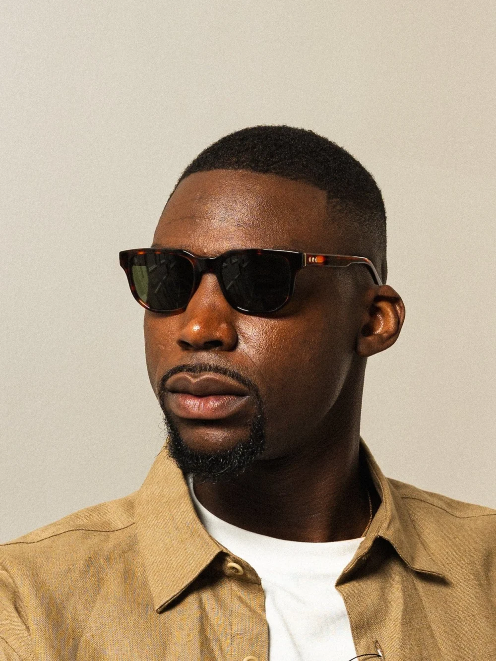 Taylor Morris Windsor Sunglasses in Brown Tort / Green, view 6