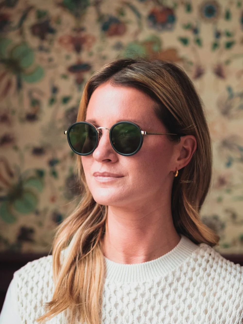 Taylor Morris Zero Sunglasses in Black in Black / Gold, view 6