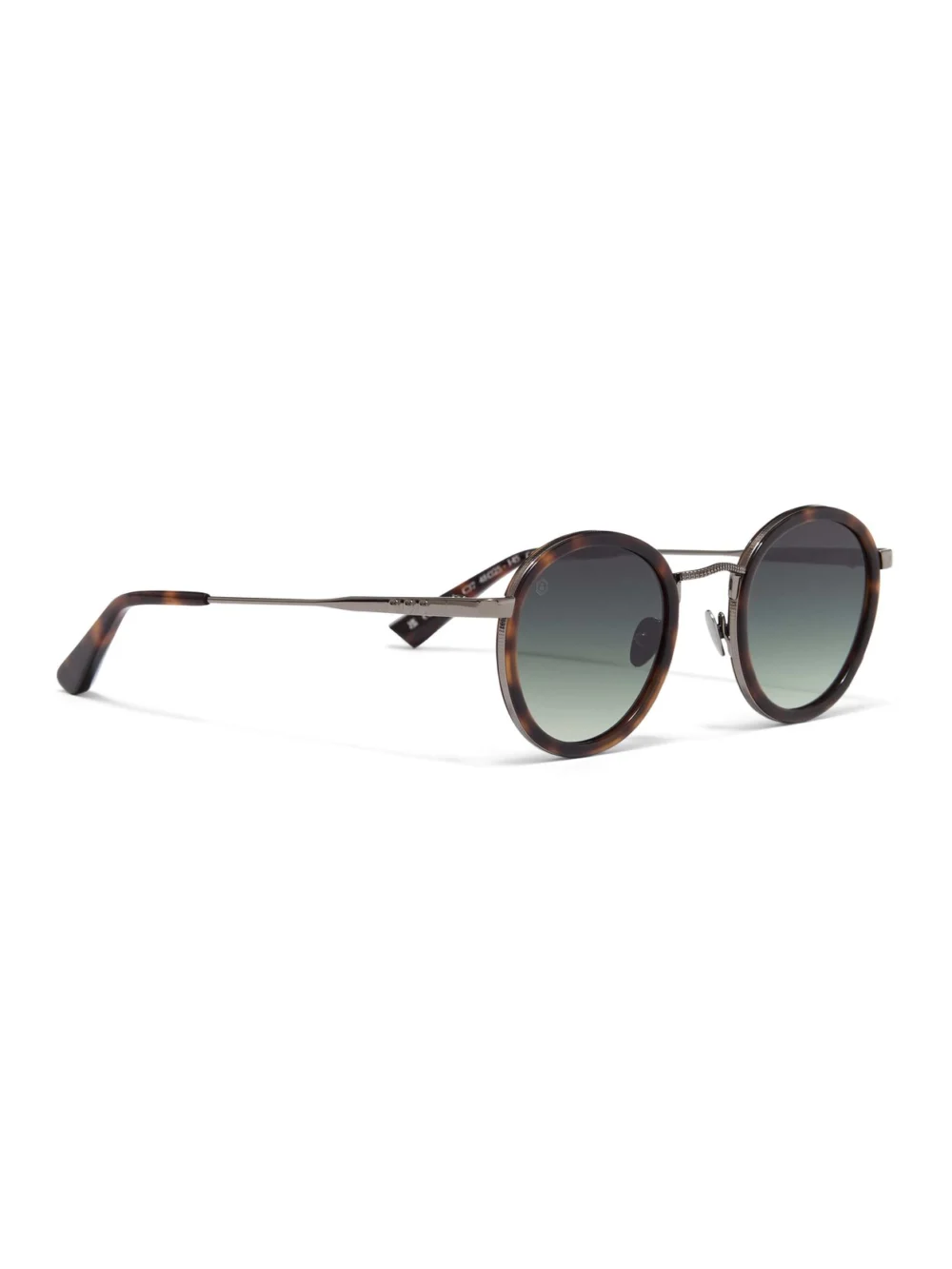 Taylor Morris Zero Sunglasses in Brown Tort / Green Gradient, view 3