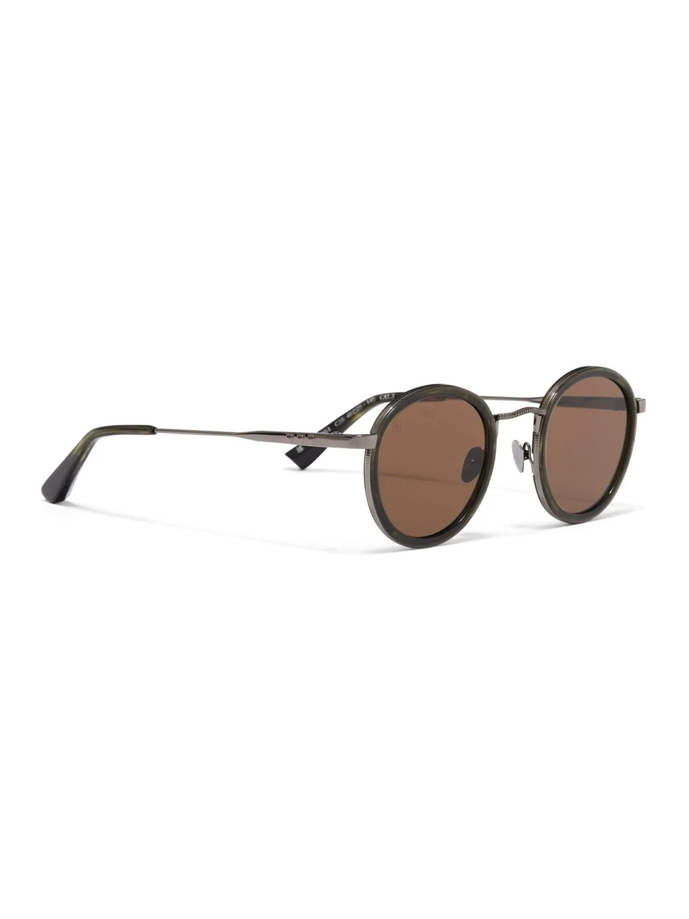 Taylor Morris Zero Sunglasses in Green Tort / Brown, view 3