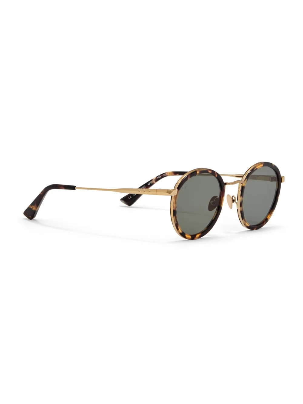 Taylor Morris ZERO Sunglasses in Green Tortoiseshell, view 3