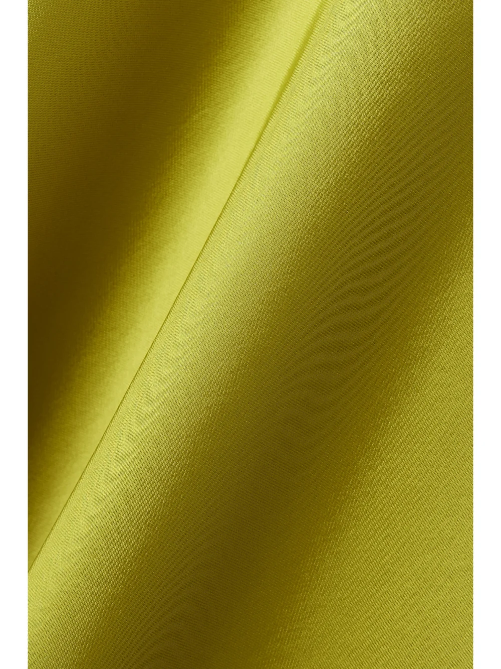 Close-up detail of The Attico Asymmetric Feather-trimmed Satin Halterneck Midi Dress