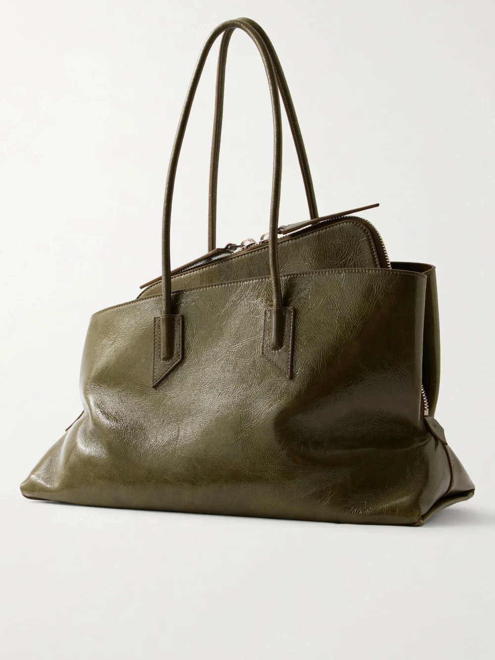 Back view of The Attico La Passegiata Medium Asymmetric Shoulder Bag