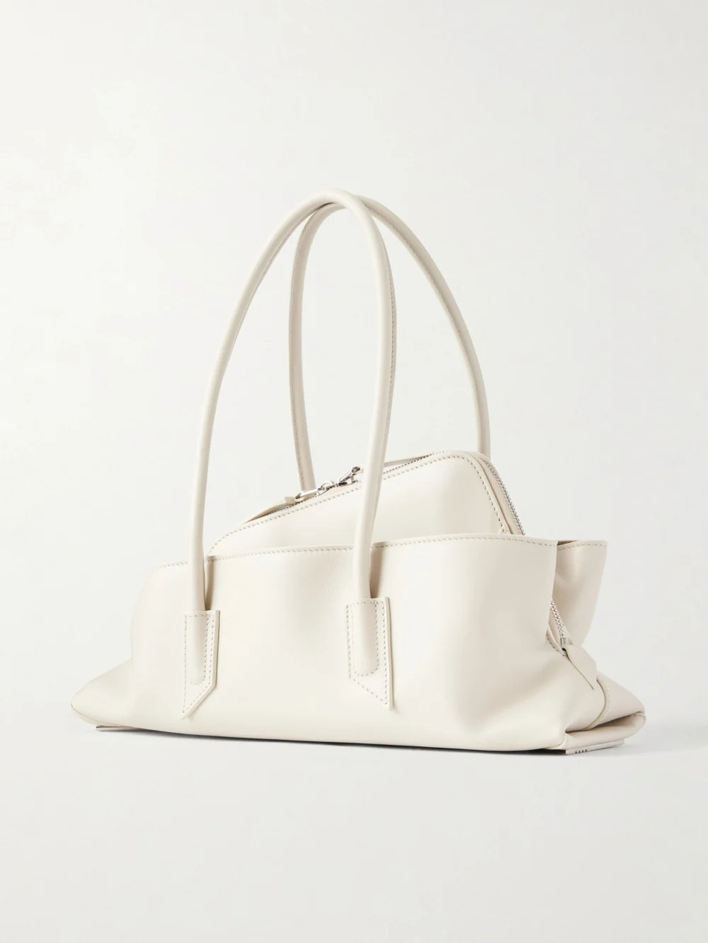 Back view of The Attico La Passegiata Small Asymmetric Leather Shoulder Bag