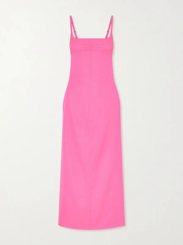 The Attico Satin Midi Dress