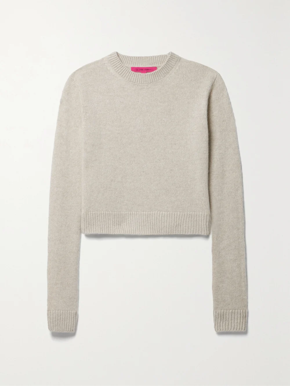 The Elder Statesman Cashmere Sweater in white