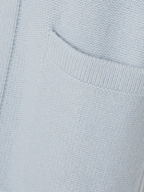 Close-up detail of The Elder Statesman Oversized Cashmere Cardigan