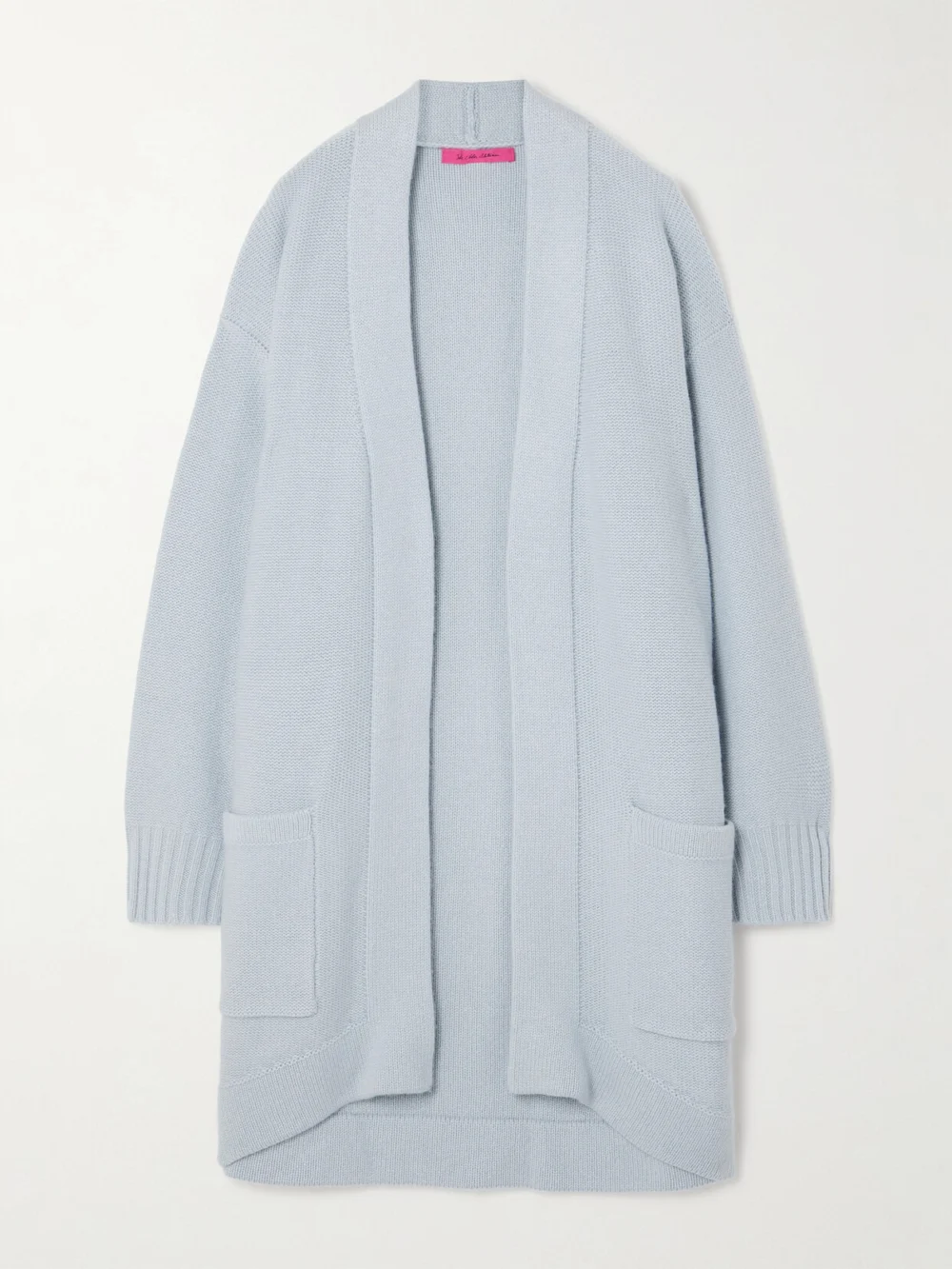 The Elder Statesman Oversized Cashmere Cardigan in light blue