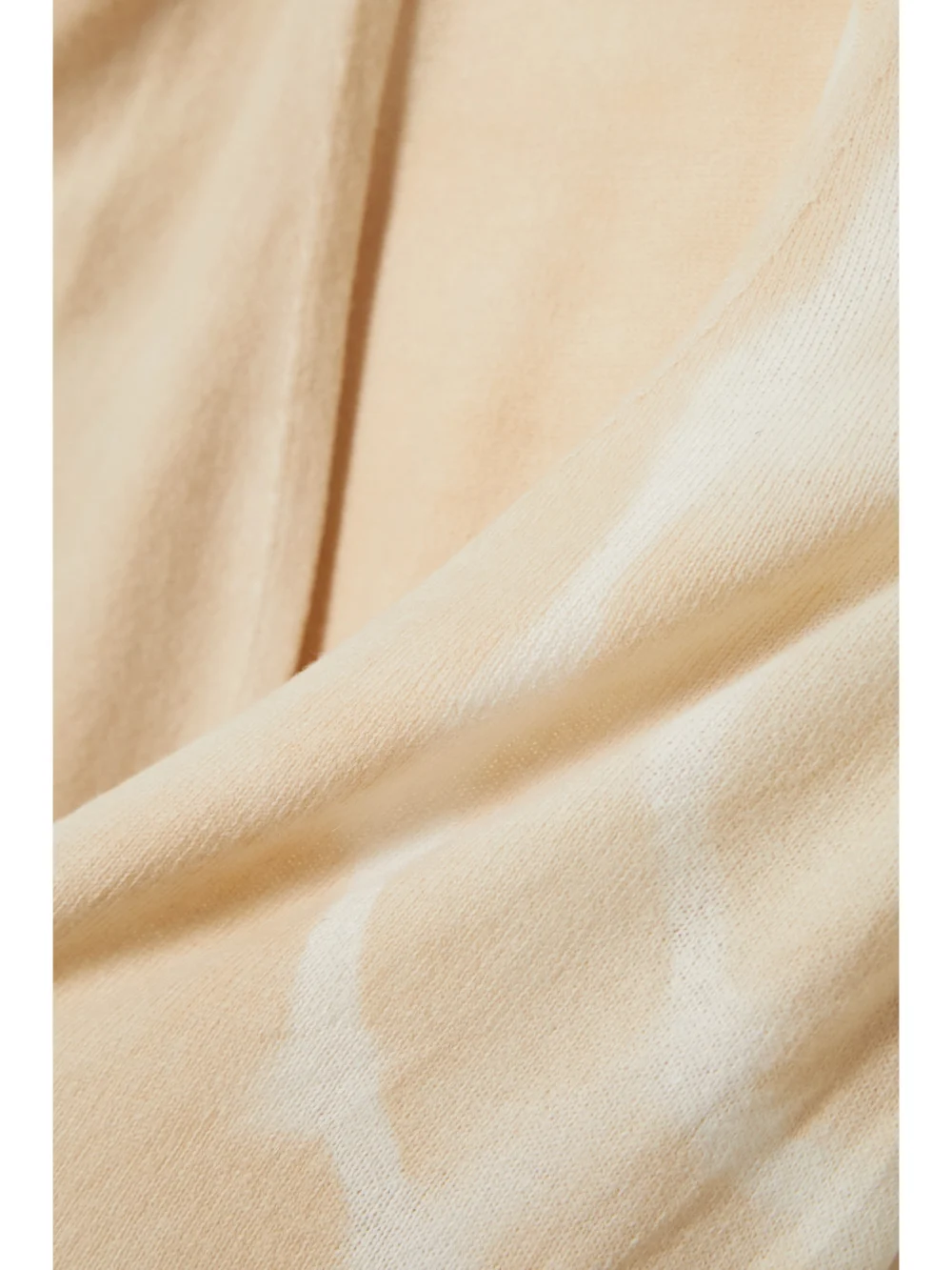 Close-up detail of The Elder Statesman Spiral City Tie-dyed Merino Wool and Cashmere-blend Cardigan
