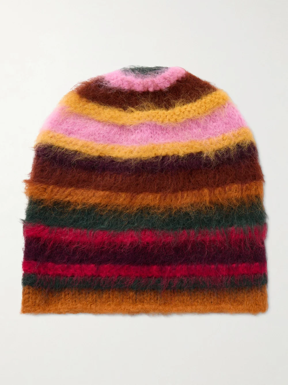 The Elder Statesman Thistle Pacific Striped Alpaca-blend Beanie in multi