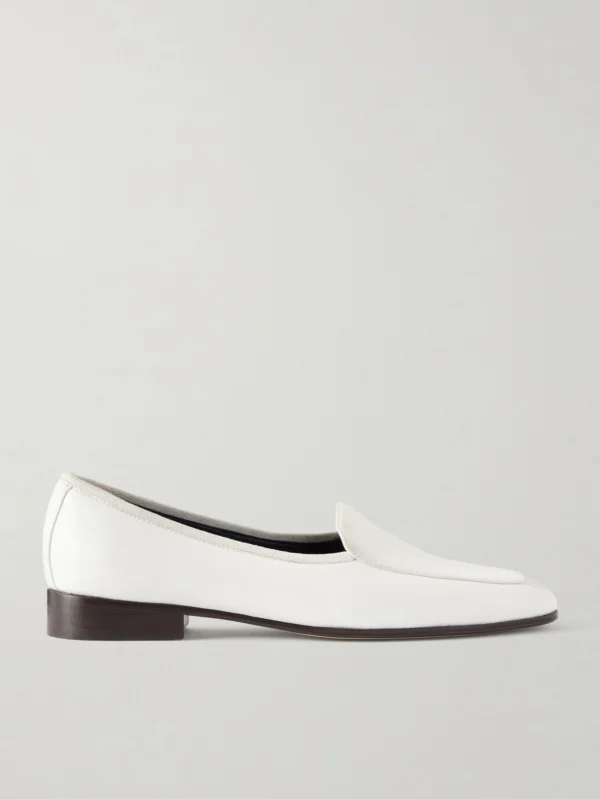 The Row Adam Glossed-leather Penny Loafers