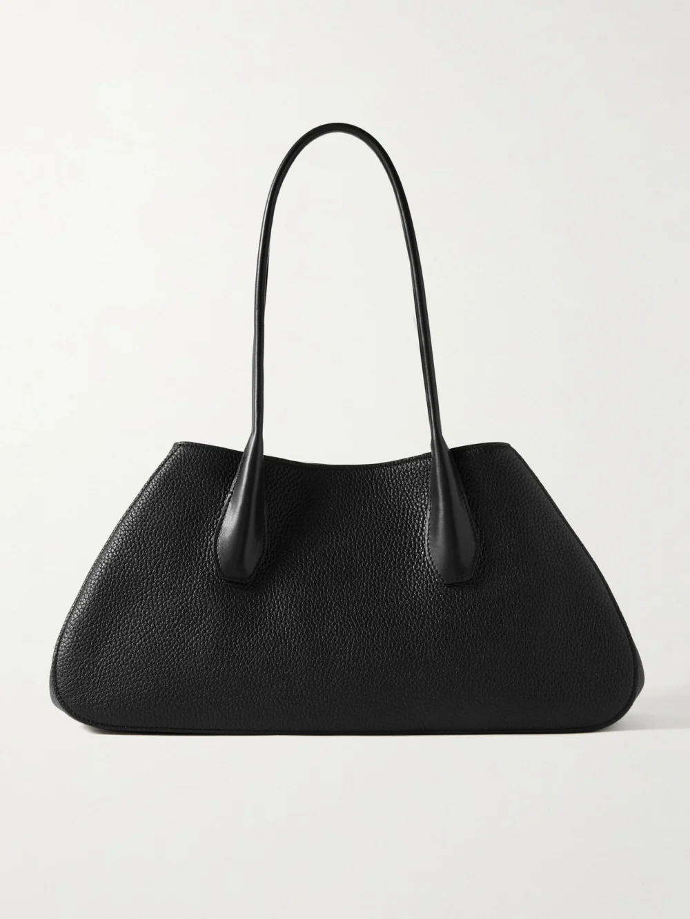 The Row Alger Textured-leather Shoulder Bag in black