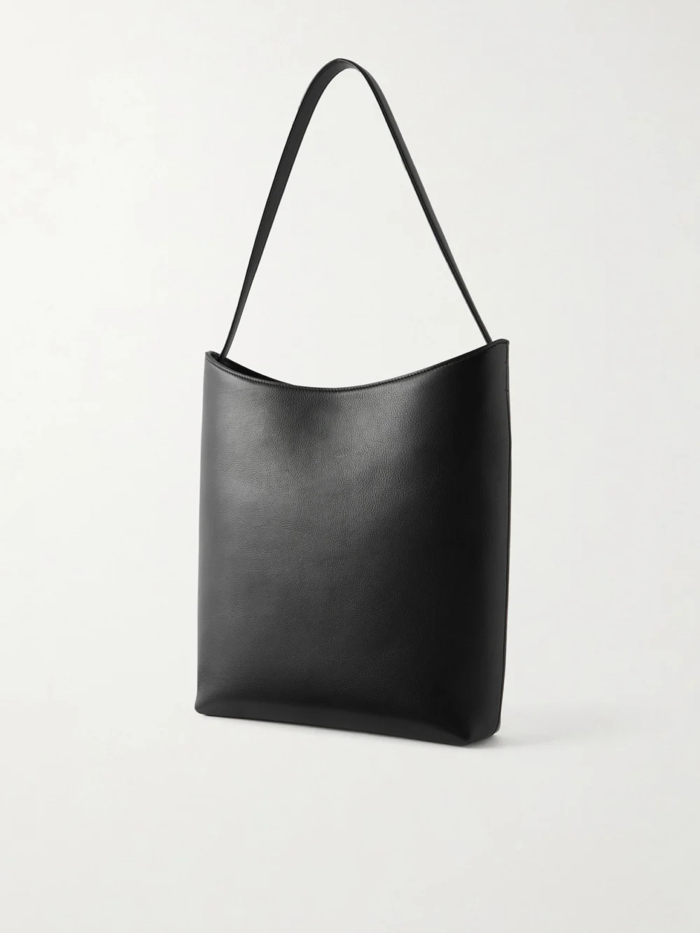 Back view of The Row Alma Leather Shoulder Bag