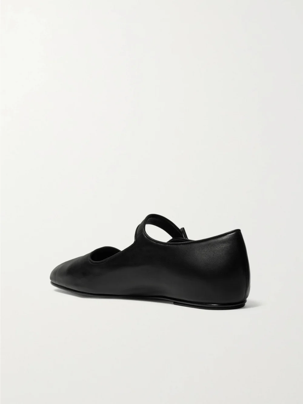 Back view of The Row Ava Leather Mary Jane Ballet Flats