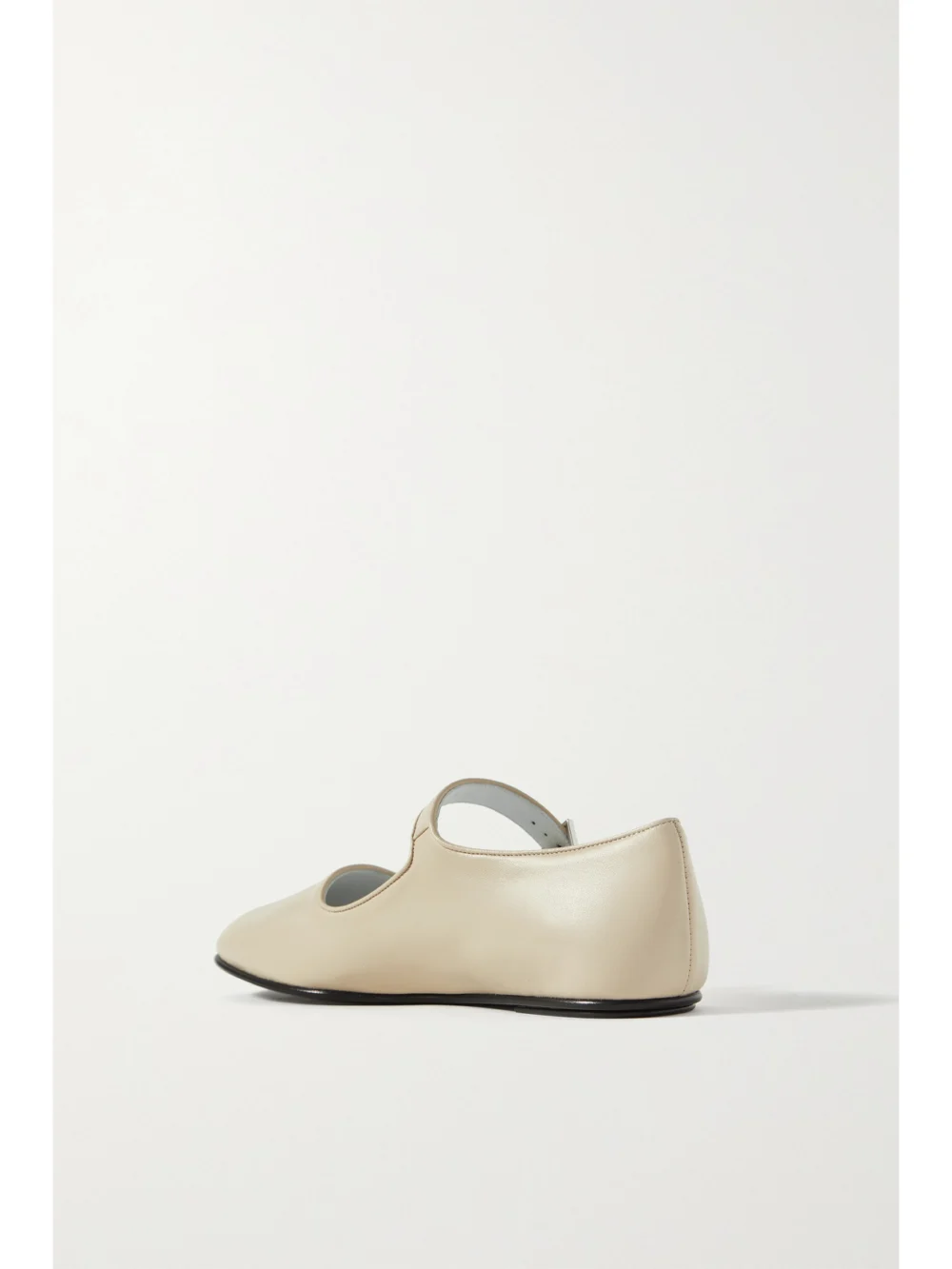 Back view of The Row Ava Leather Mary Jane Ballet Flats