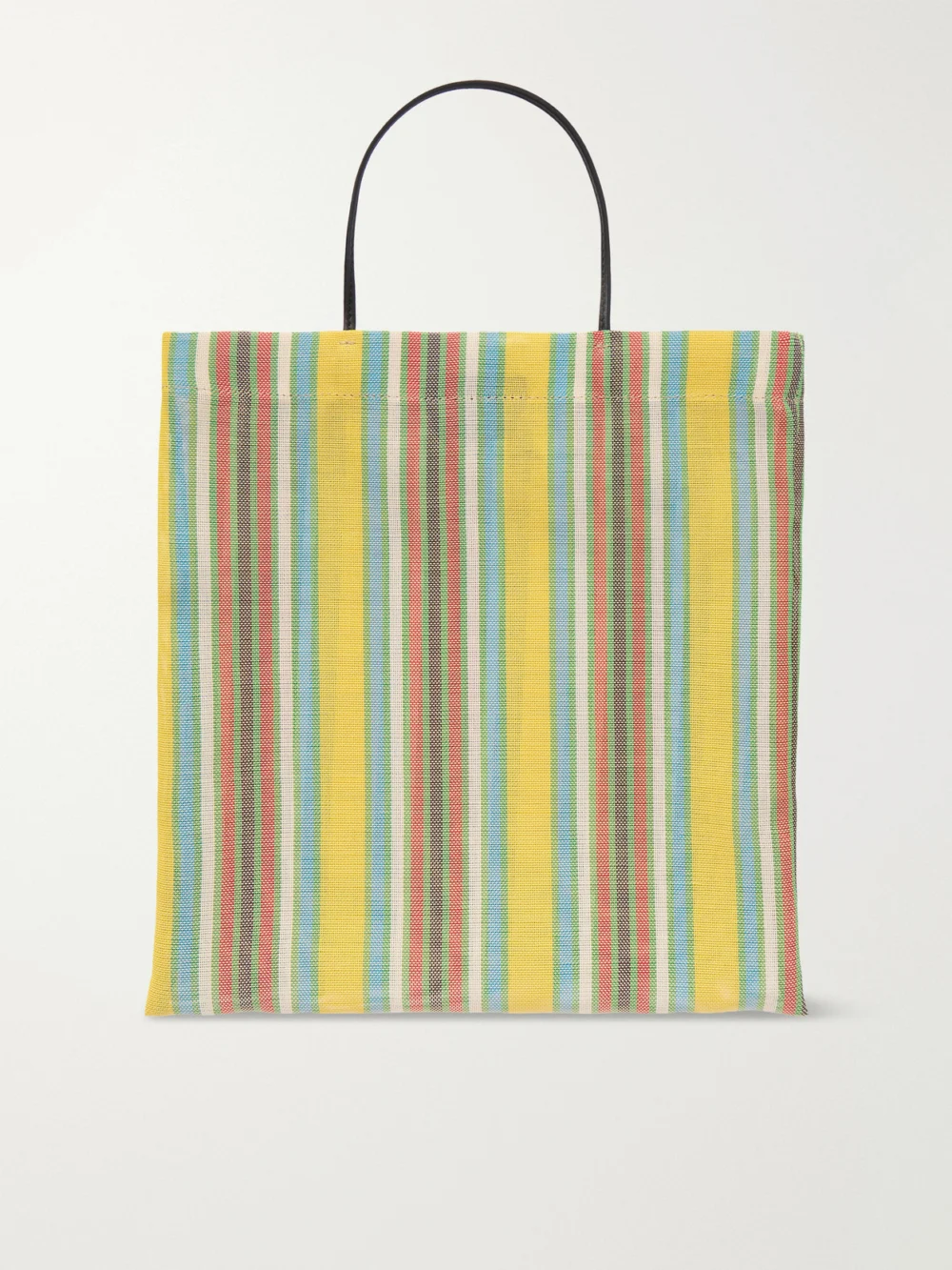 Back view of The Row Barn Mini Leather-trimmed Canvas Tote