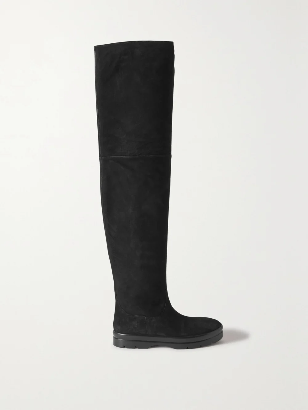 The Row Billie Suede Over-the-knee Boots in black