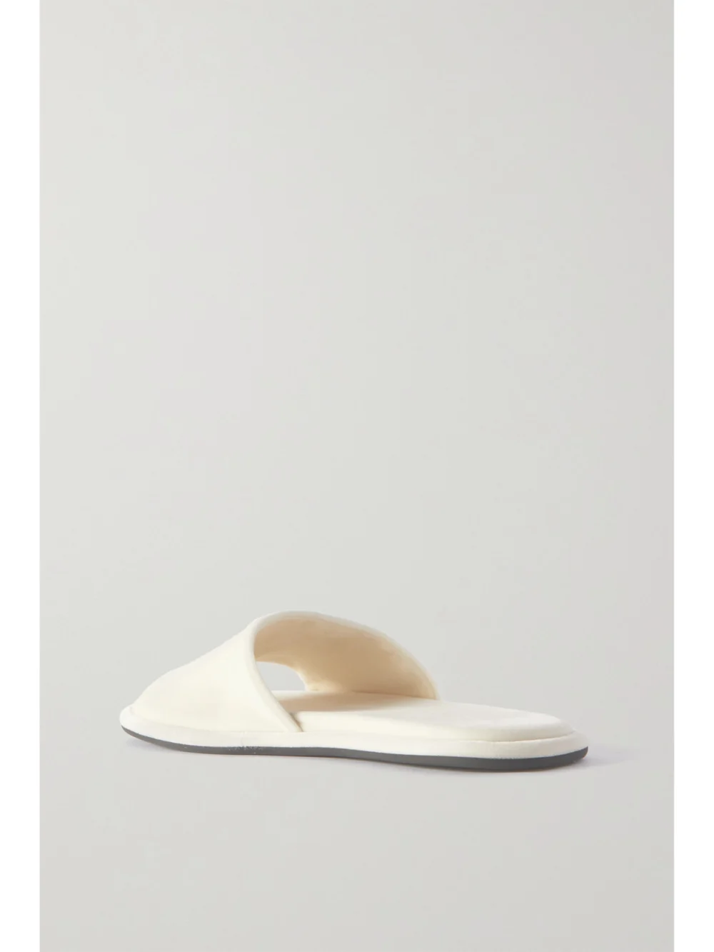 Back view of The Row Canal Slipper Velvet Slides