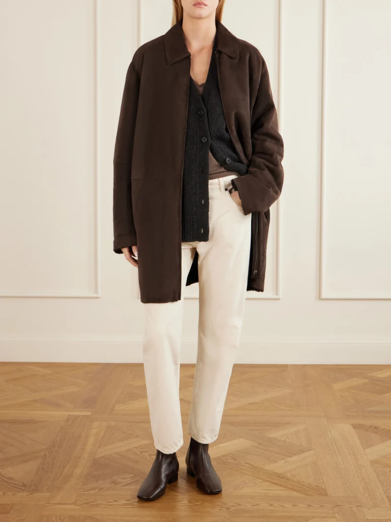 The Row Cindy Leather Ankle Boots