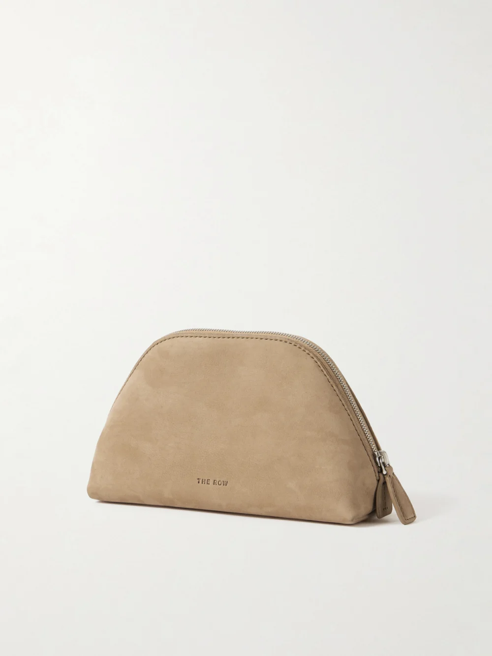 Back view of The Row Devon Mini Nubuck Pouch