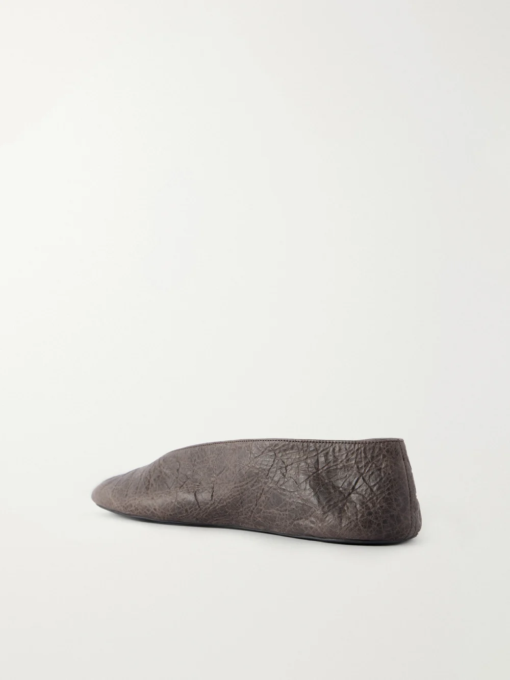 Back view of The Row Fay Leather Ballet Flats