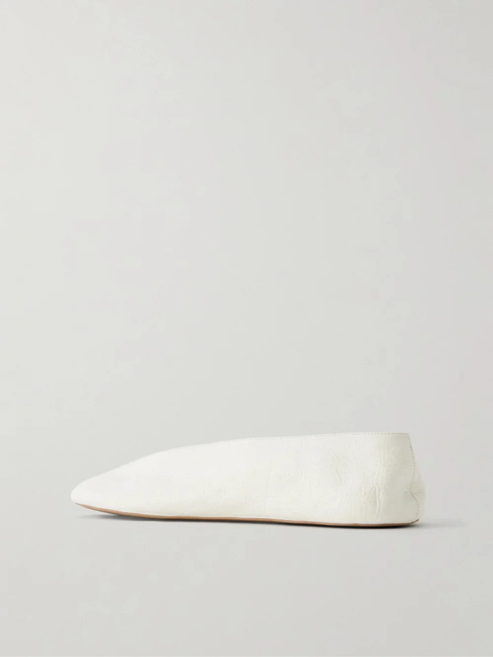 Back view of The Row Fay Leather Ballet Flats