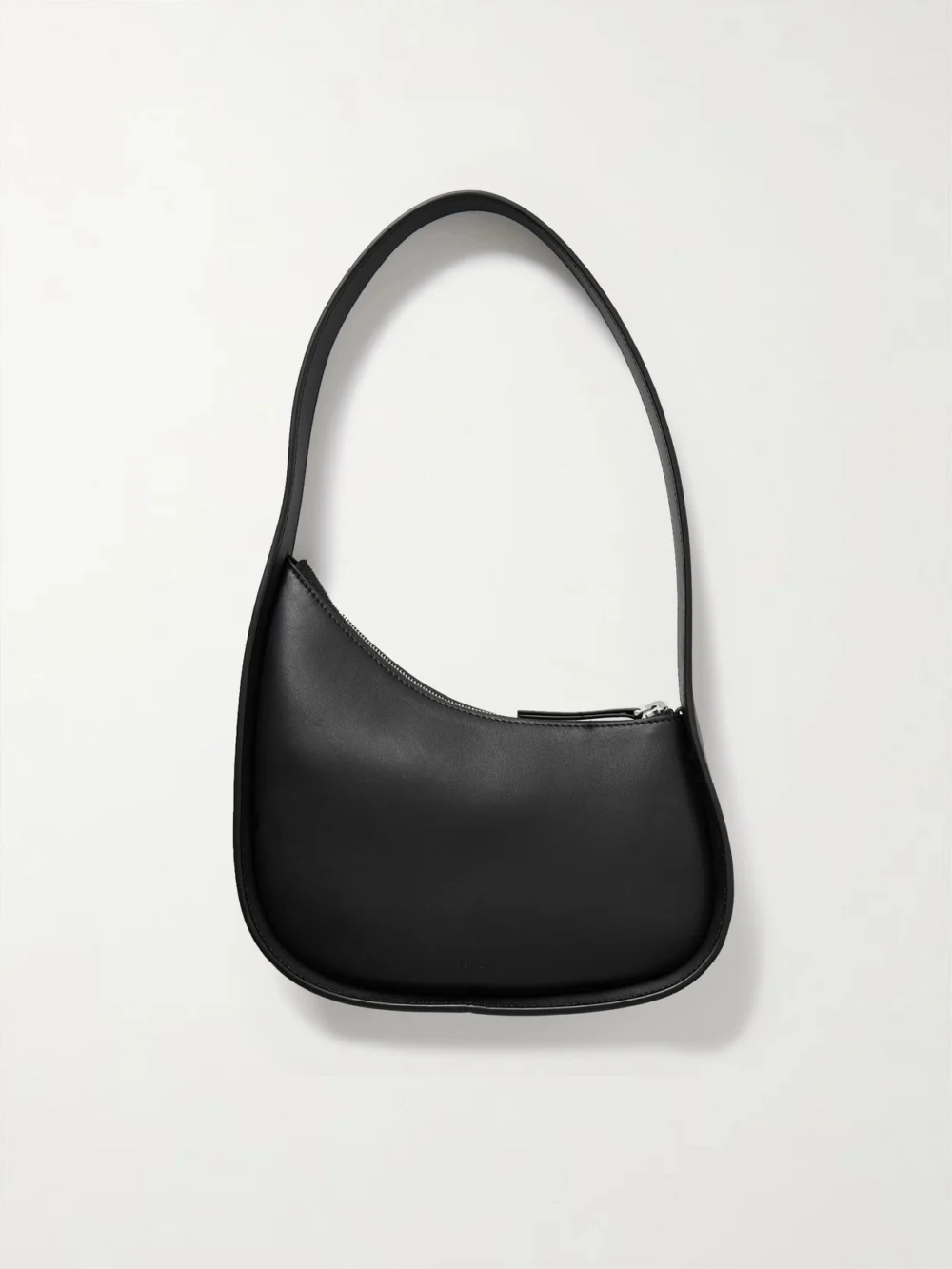 Back view of The Row Half Moon Leather Shoulder Bag