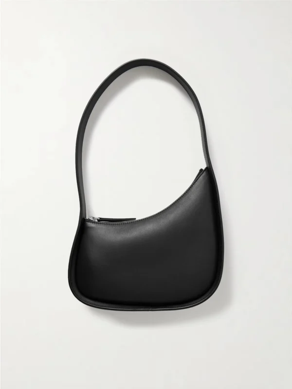 The Row Half Moon Leather Shoulder Bag