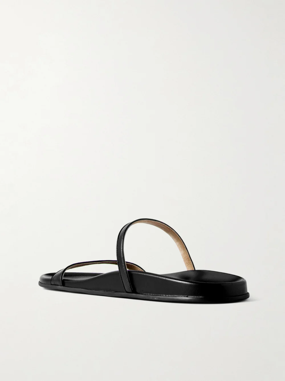 Back view of The Row Hugh Leather Slides
