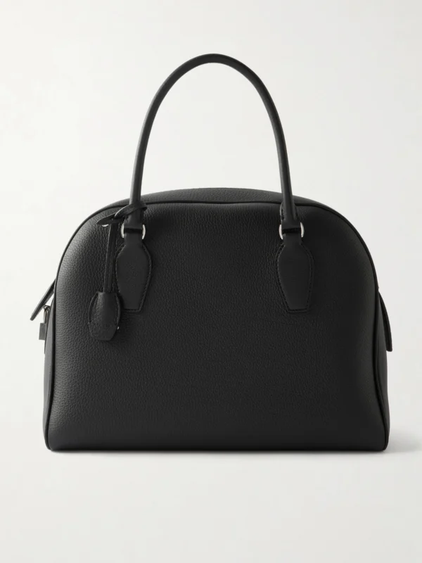 The Row India 12.00 Bag Textured-leather Top-handle Bag