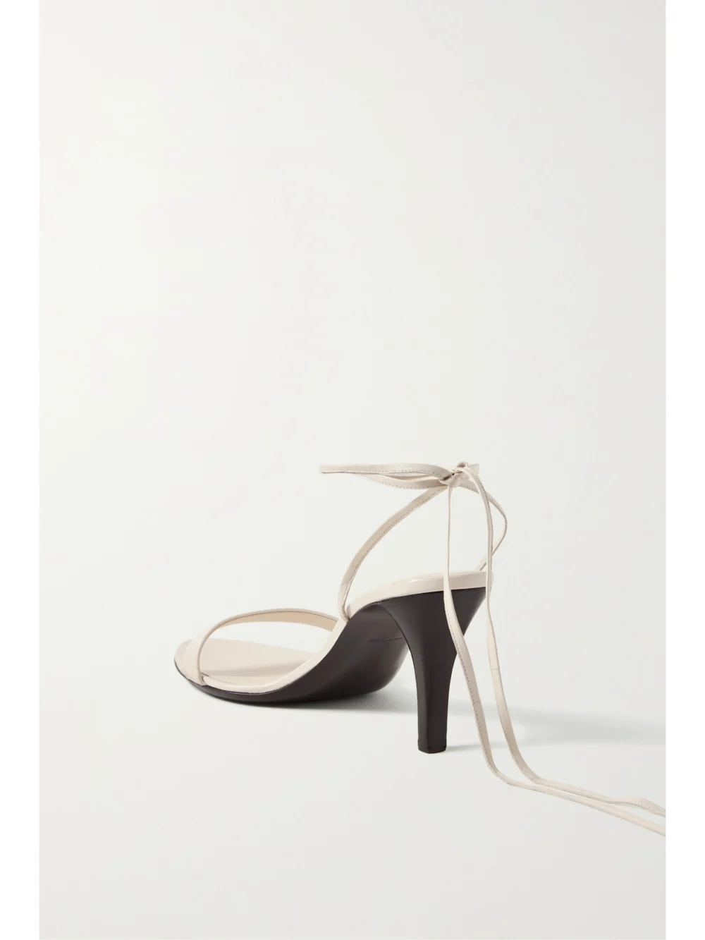 Back view of The Row Maud Lace-up Leather Sandals