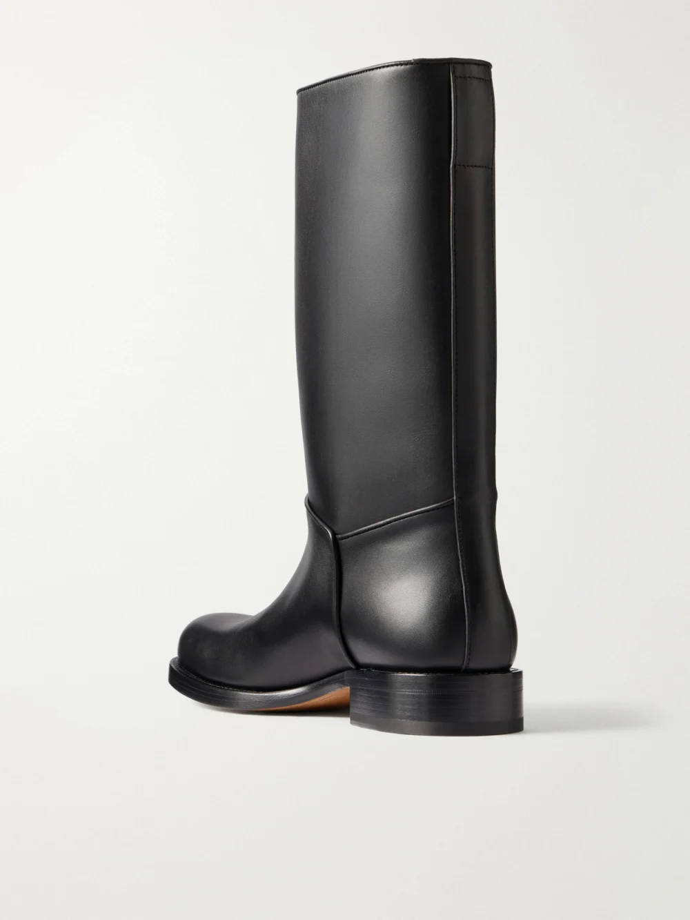 Back view of The Row Nobilis Leather Knee Boots