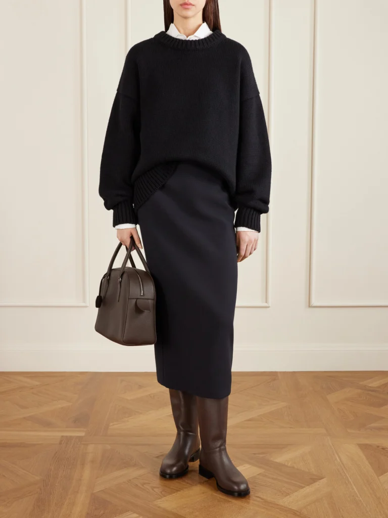 The Row Nobilis Textured-leather Ankle Boots