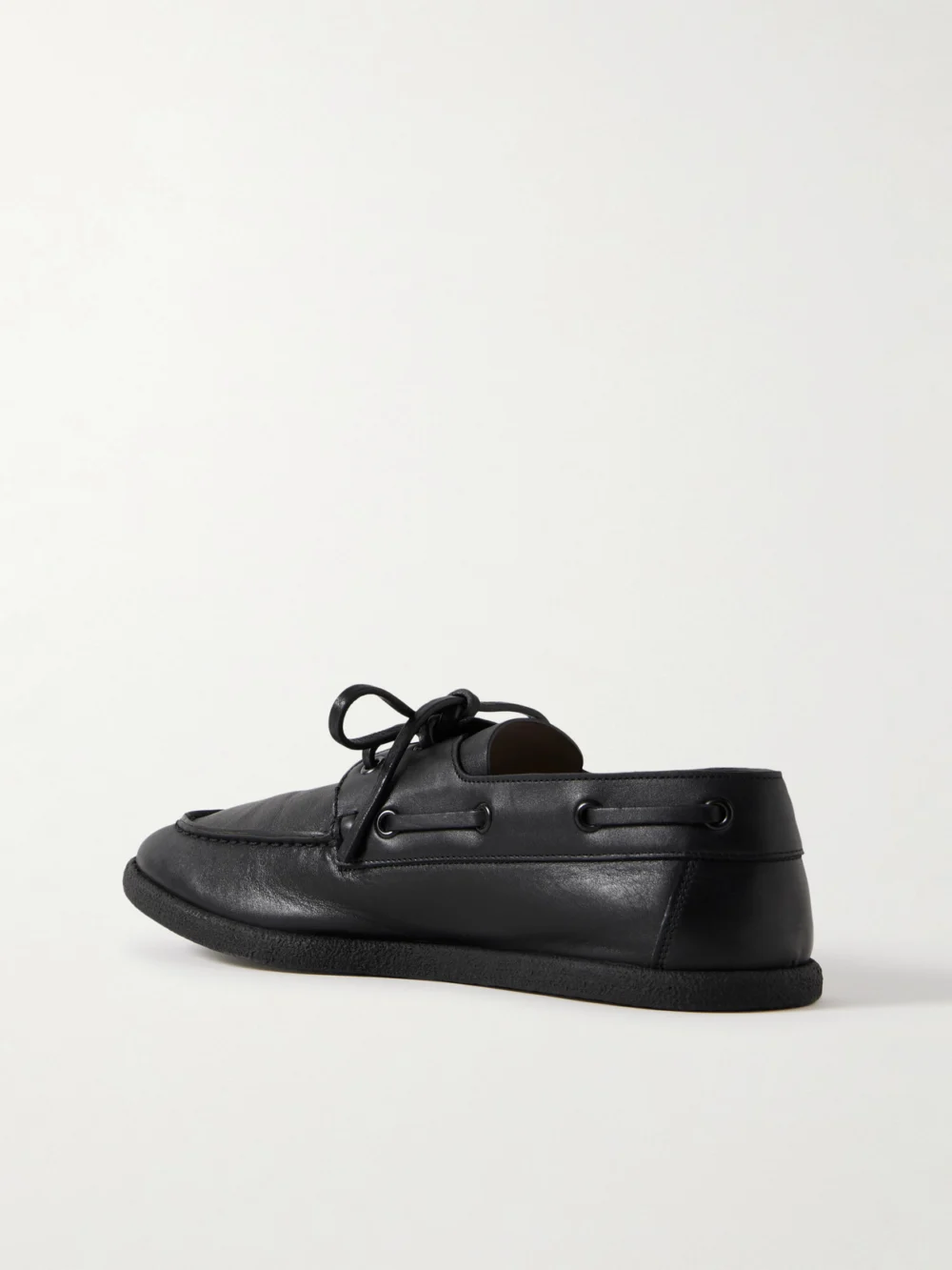 Back view of The Row Novus Sailor Leather Loafers