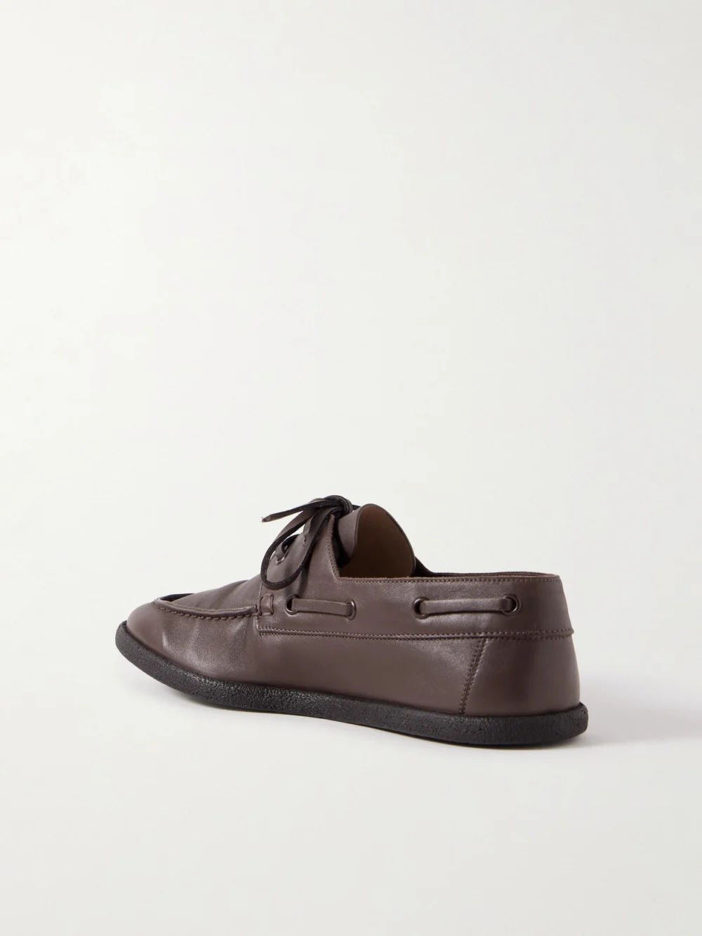 Back view of The Row Novus Sailor Leather Loafers