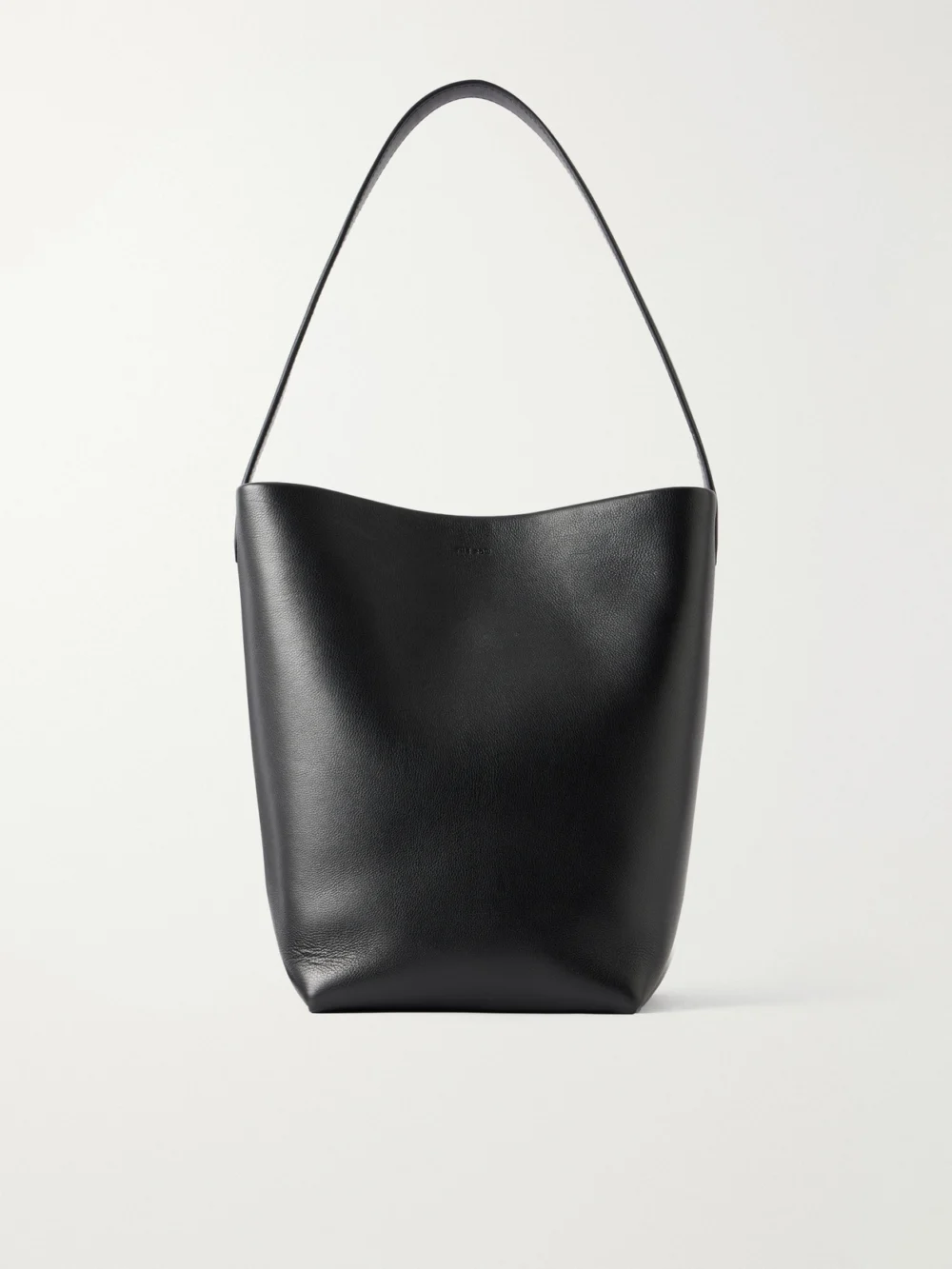 The Row N/s Park Medium Textured-leather Tote in black