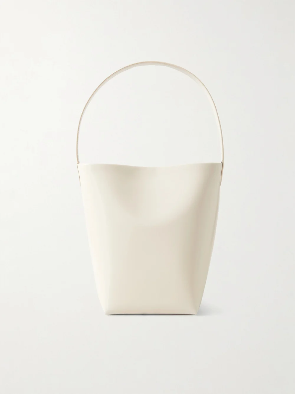 The Row N/s Park Small Leather Tote in ivory