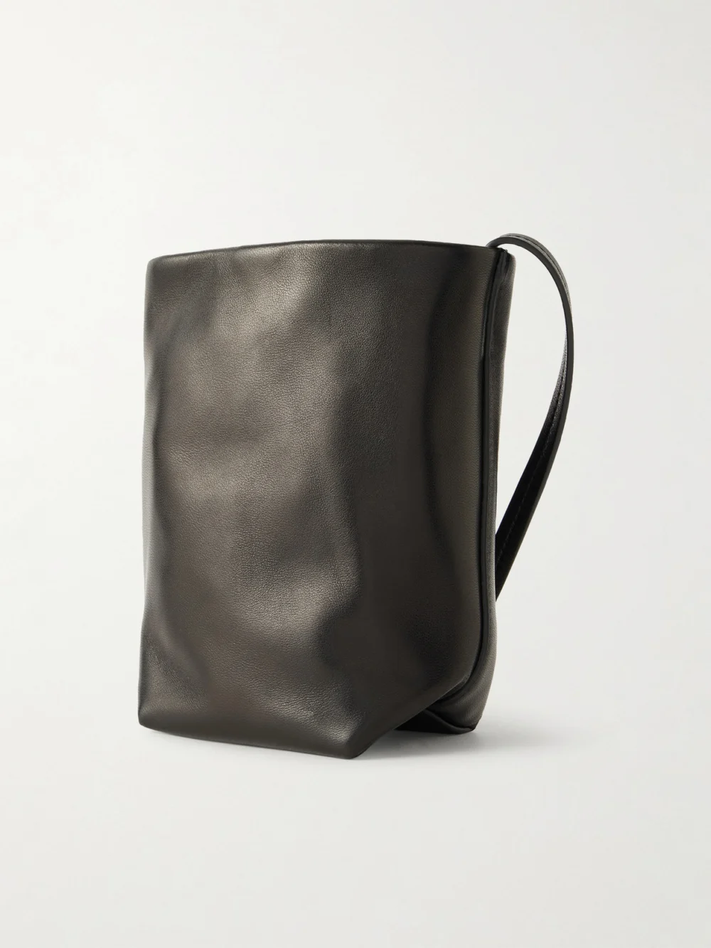 Back view of The Row N/s Park Textured-leather Shoulder Bag