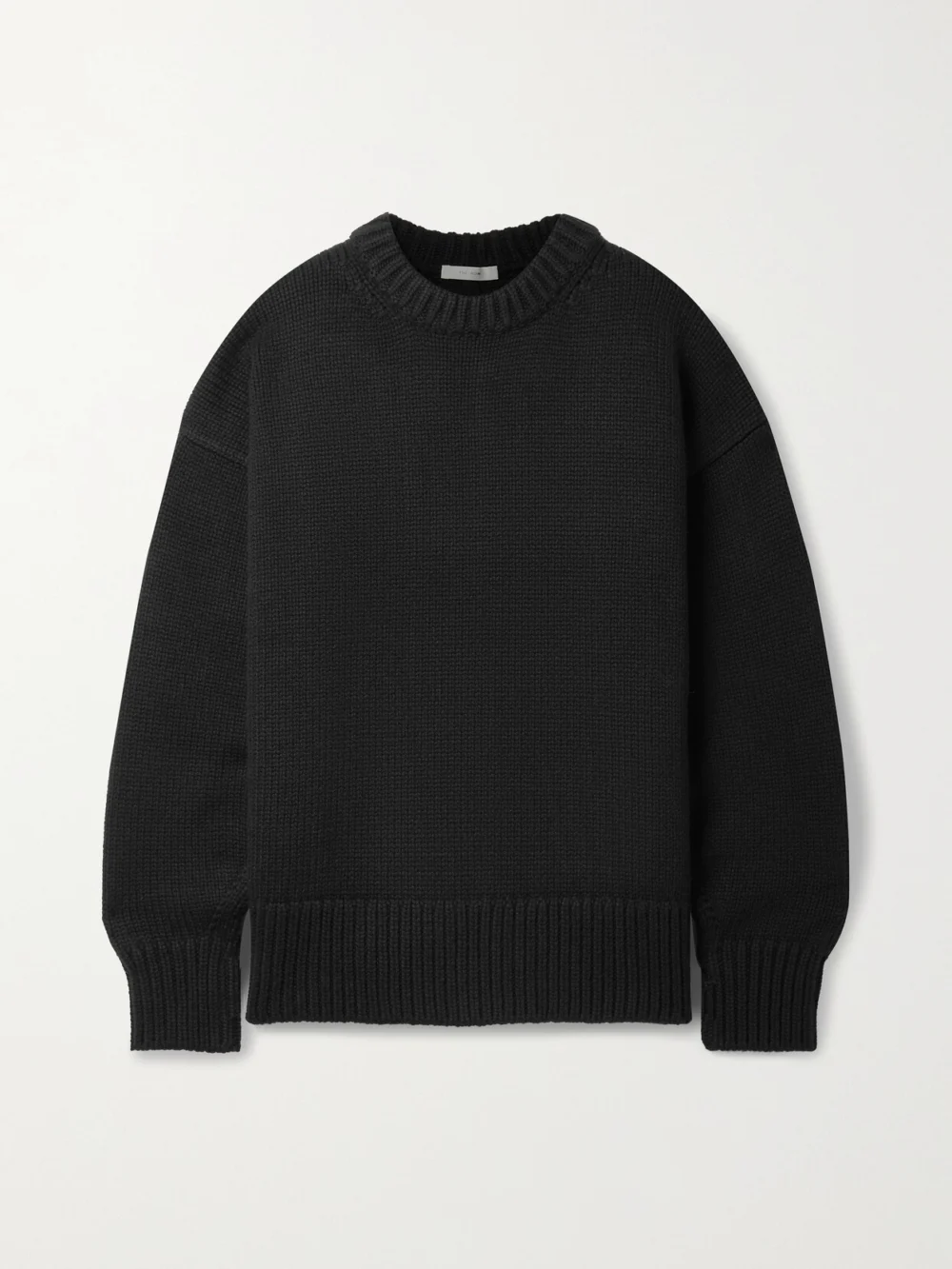 The Row Ophelia Wool and Cashmere-blend Sweater in black